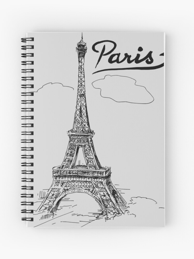 Cuaderno de espiral «Torre Eiffel» de biiiam | Redbubble