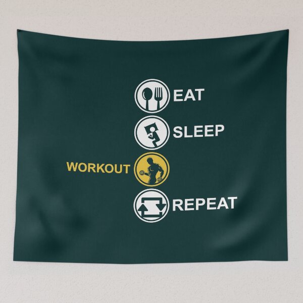 Item preview, Eat sleep workout repeat designed and sold by SidTastic .