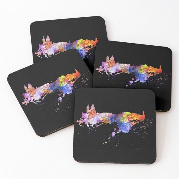 Item preview, Amsterdam Netherlands Holland Skyline Colorful designed and sold by DerNerd.