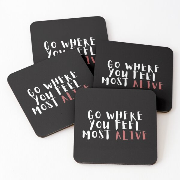 Item preview, GO WHERE YOU FEEL MOST ALIVE designed and sold by BrownGirlMantra.