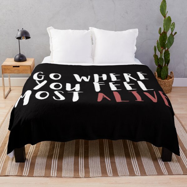 Item preview, GO WHERE YOU FEEL MOST ALIVE designed and sold by BrownGirlMantra.