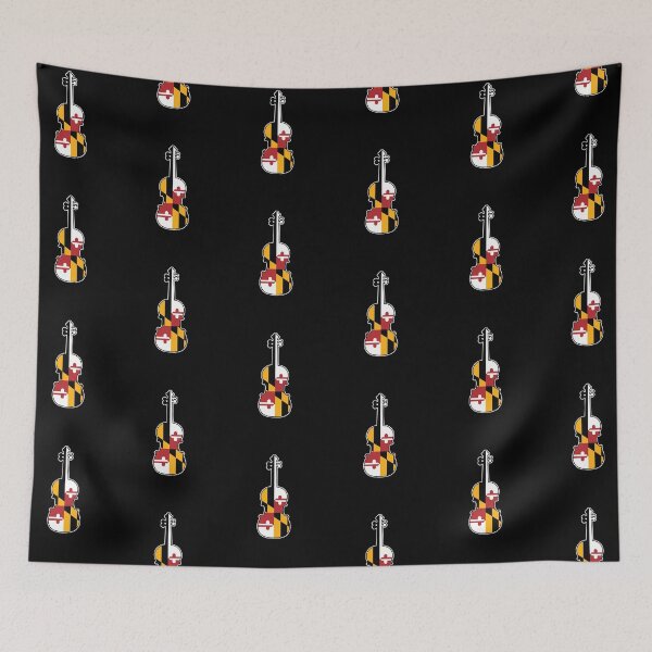 Item preview, Maryland Flag Violin for Violinists designed and sold by MarylandStyle.