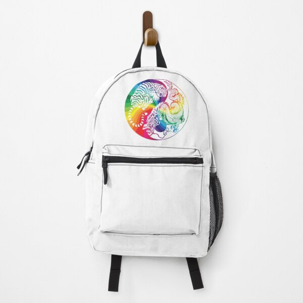 Item preview, Chinese Tiger and Dragon | Yin and Yang Design | Rainbow Swirl designed and sold by offbranddesign.