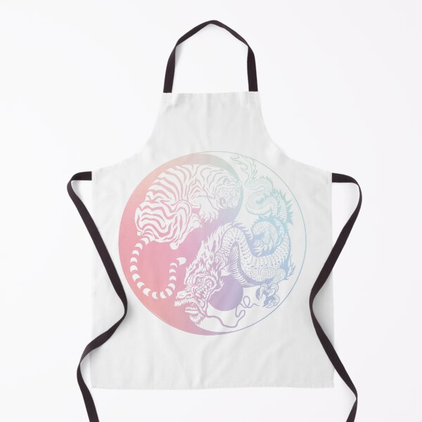Item preview, Chinese Tiger and Dragon | Yin and Yang Design | Pastel Gradient designed and sold by offbranddesign.