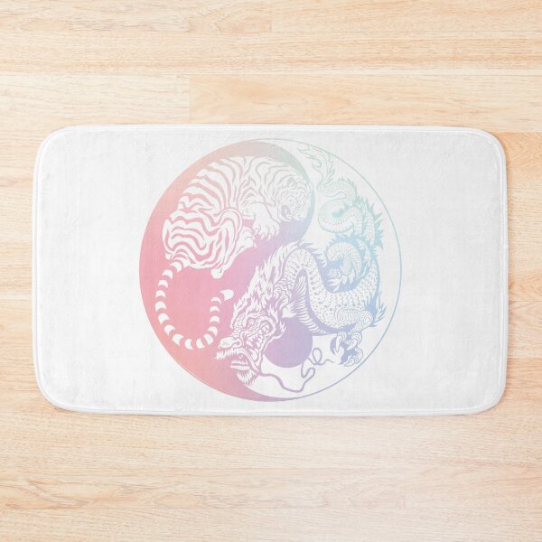 Item preview, Chinese Tiger and Dragon | Yin and Yang Design | Pastel Gradient designed and sold by offbranddesign.