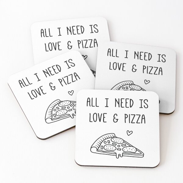 Item preview, All I Need is Love and Pizza Doodle designed and sold by rustydoodle.