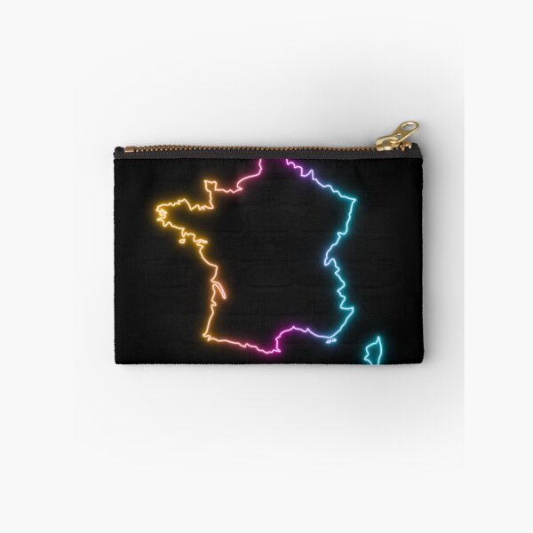 Item preview, France Neon Outline - Retrowave Multicolor Glow designed and sold by dylanxh.