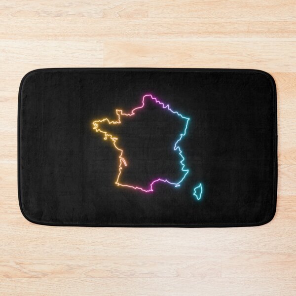Item preview, France Neon Outline - Retrowave Multicolor Glow designed and sold by dylanxh.