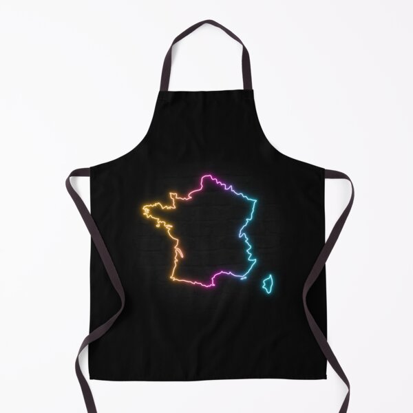 Item preview, France Neon Outline - Retrowave Multicolor Glow designed and sold by dylanxh.