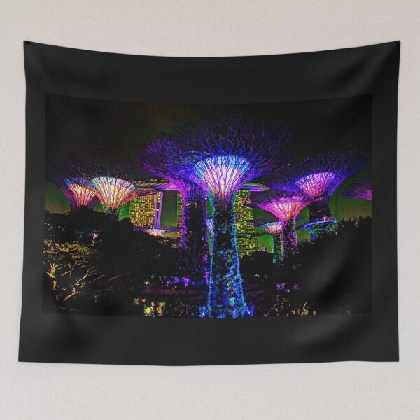 Item preview, Blue in the Gardens by the Bay designed and sold by Blackadder Photography.