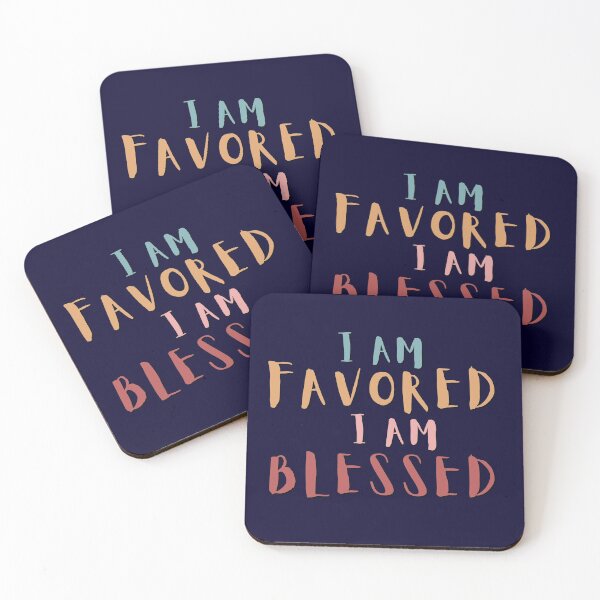 Item preview, I AM FAVORED I AM BLESSED designed and sold by BrownGirlMantra.