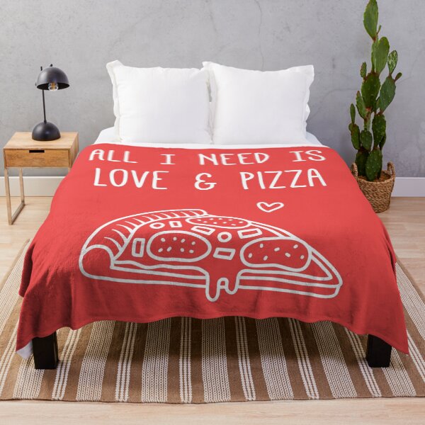 Item preview, All I Need is Love and Pizza White Doodle designed and sold by rustydoodle.