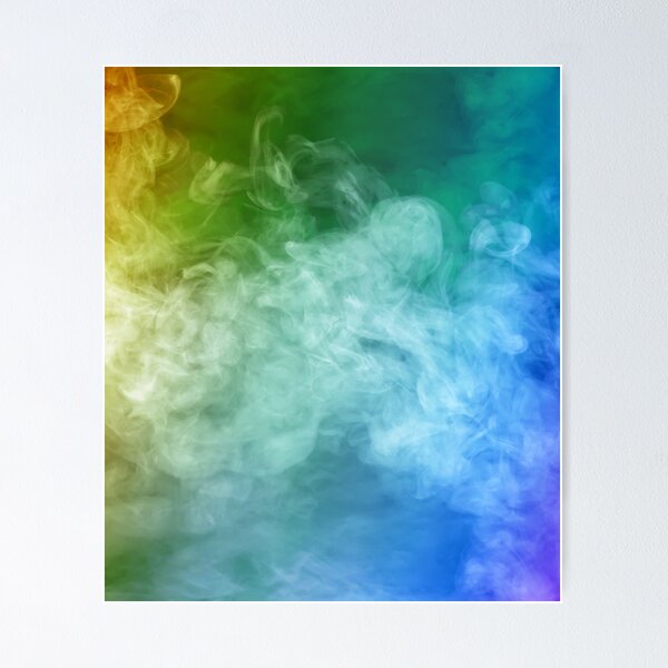 Item preview, Humo colorido del arco iris designed and sold by Rahke.