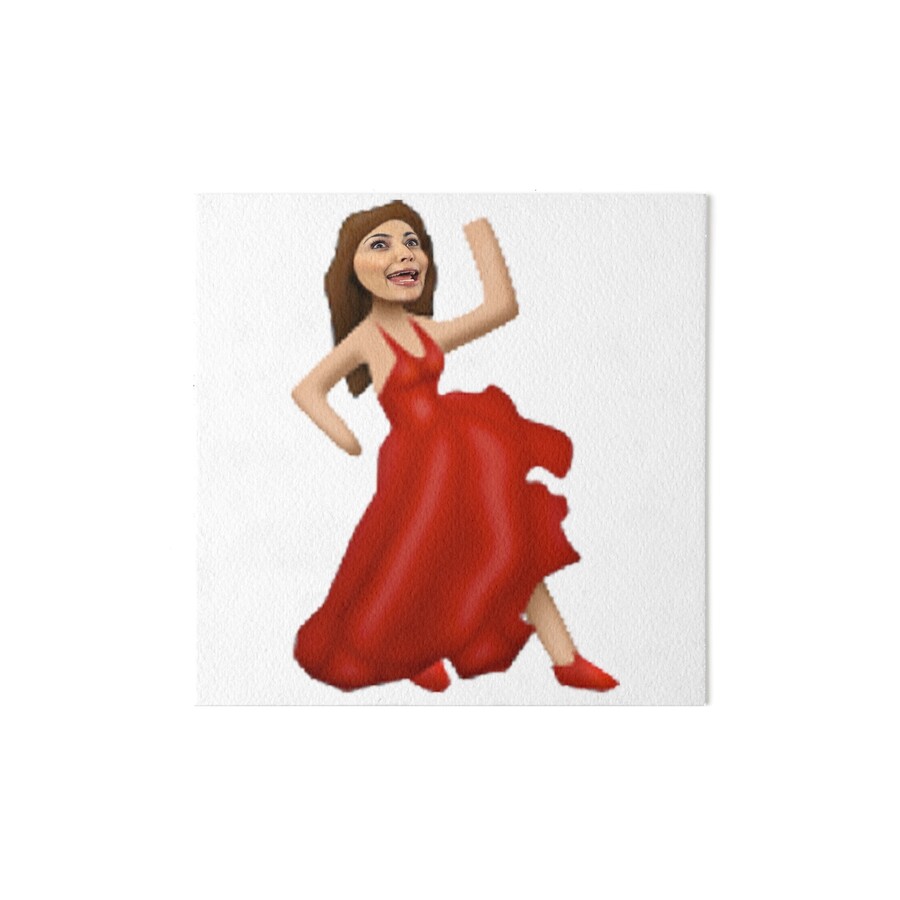 F f red dress emoji F f red dress emoji