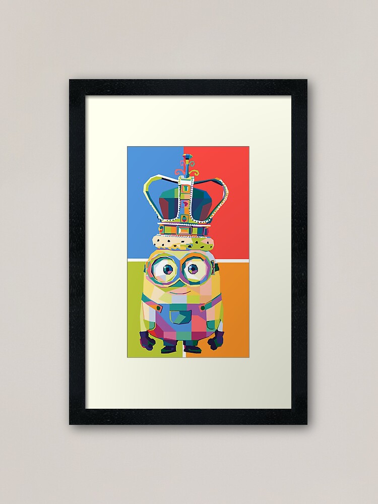 Minions King Bob Edition Framed Art Print for Sale by wpapkoo