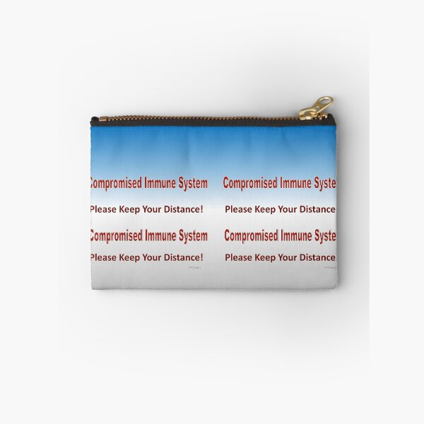 Item preview, text-Compromised Immune System in Blue and Grey designed and sold by Vicky Rodden.
