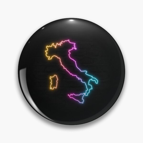 Item preview, Italy Neon Outline - Retrowave Multicolor Glow designed and sold by dylanxh.