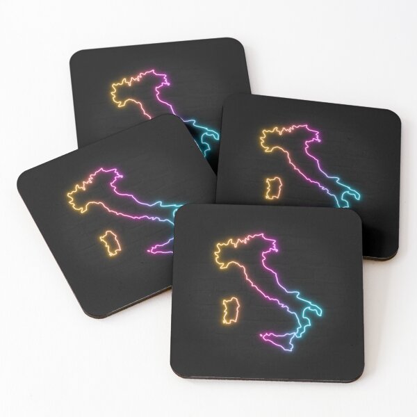 Item preview, Italy Neon Outline - Retrowave Multicolor Glow designed and sold by dylanxh.