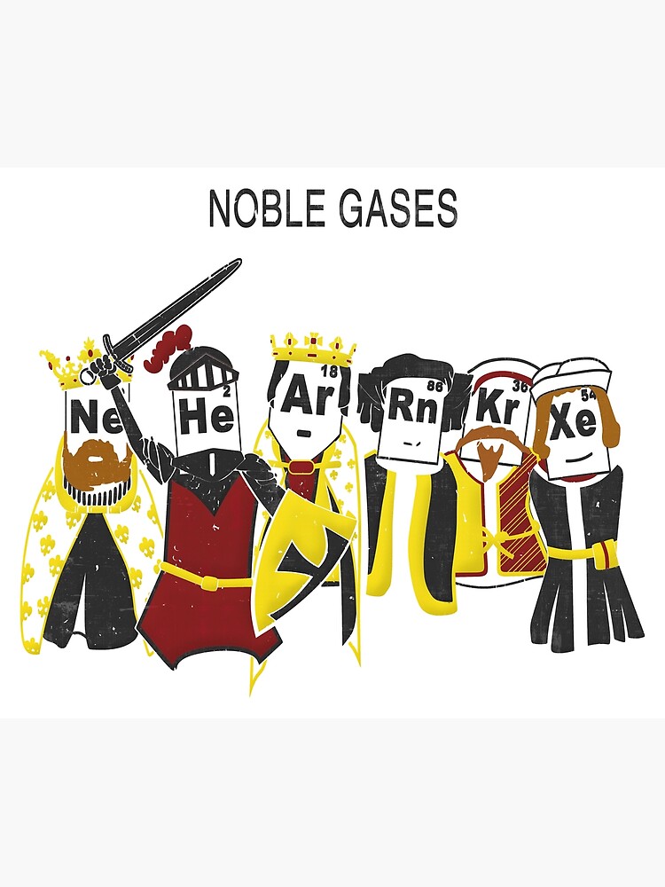 Noble Gases Poster By Chocolattewhite Redbubble