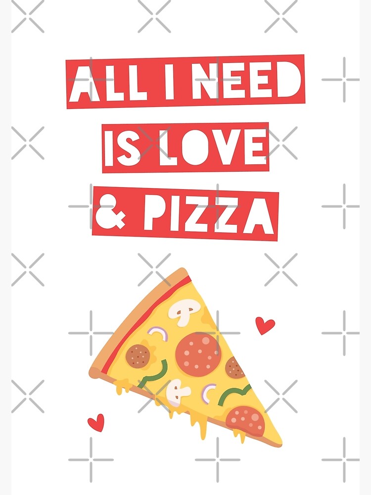 Cute Pizza Love Doodle Sticker for Sale by rustydoodle