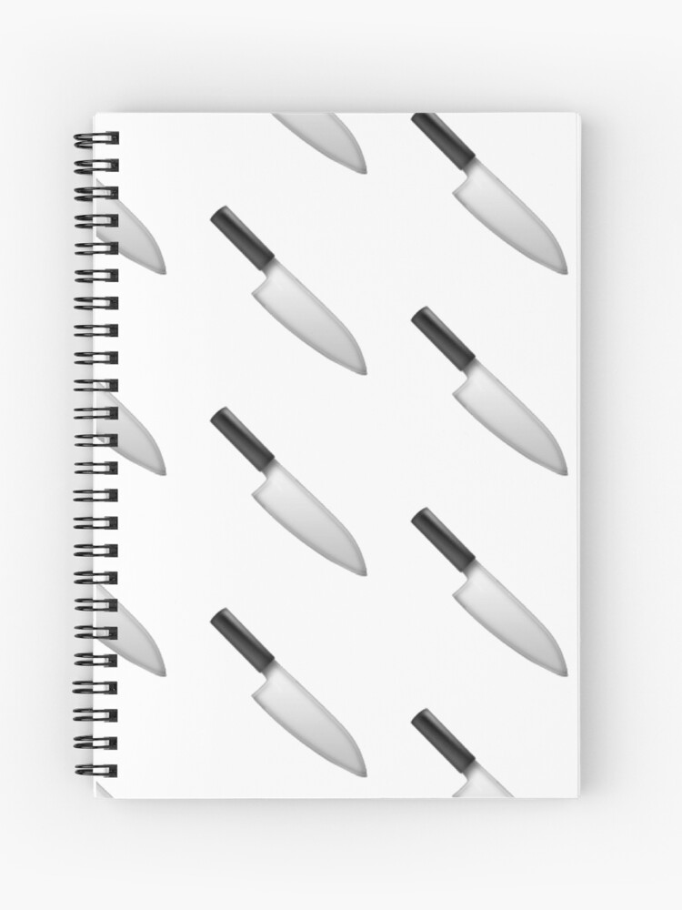 Knife Emoji Spiral Notebook By Ladyboner69 Redbubble