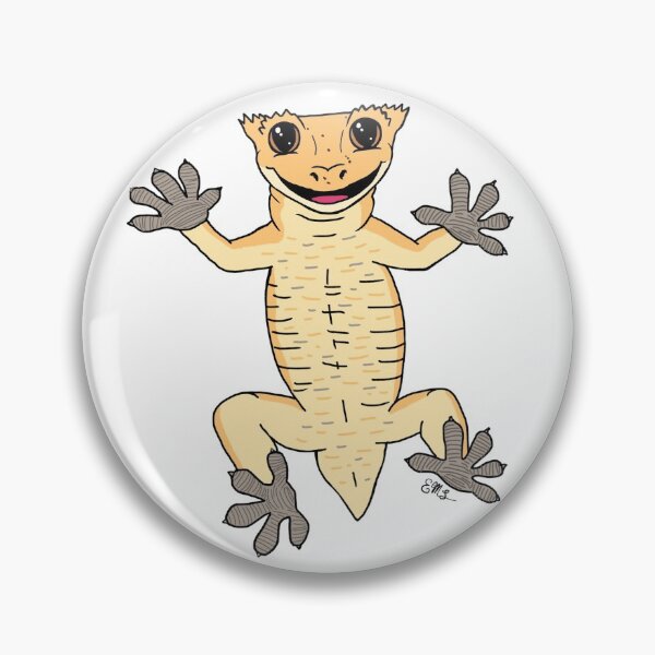 Item preview, Crested Gecko with Frog Butt - "Look At Me!" designed and sold by EcoElsa.