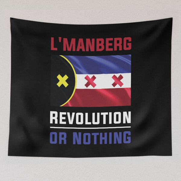 Item preview, lmanberg Flag - Revolution or Nothing (no mercy) designed and sold by ShawnDzign.