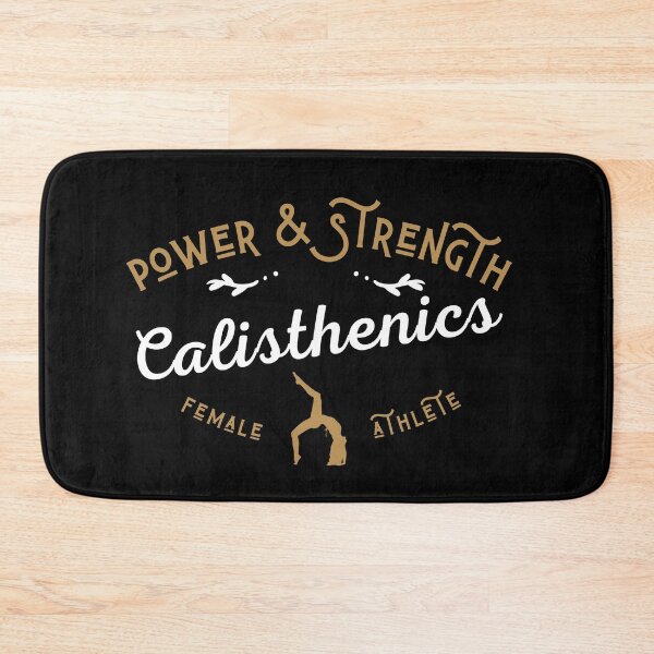 Item preview, Power & Strength Calisthenics female athlete, Bodyweight training graphic designed and sold by Atleta-Cali.