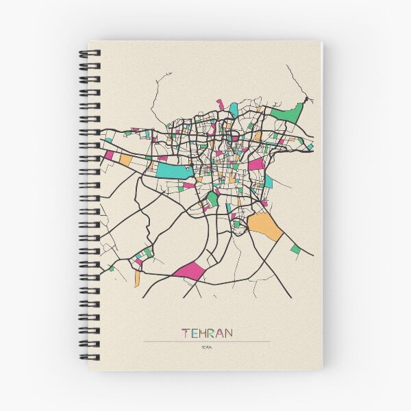 Item preview, Tehran, Iran Street Map designed and sold by A Deniz Akerman.