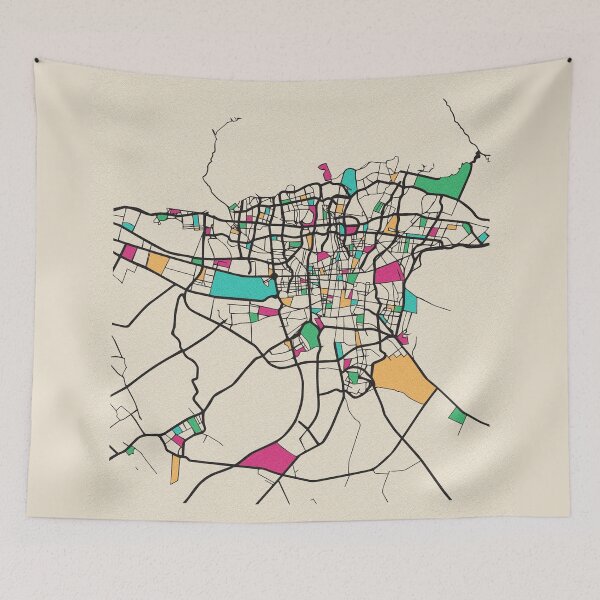 Item preview, Tehran, Iran Street Map designed and sold by A Deniz Akerman.