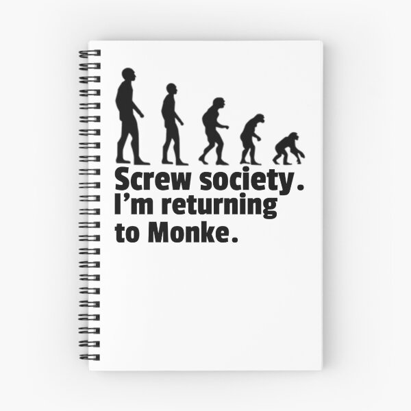 Item preview, Screw society. I'm returning to Monke. designed and sold by CocoAndMore.