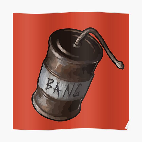 "Bean Can Grenade Rust Game" Poster by PandaMonium Redbubble