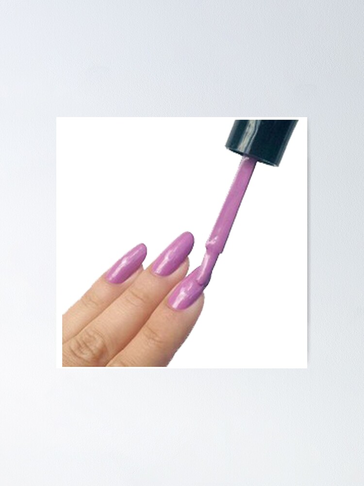 Realistischer Nagel Emoji Poster Von Ladyboner69 Redbubble