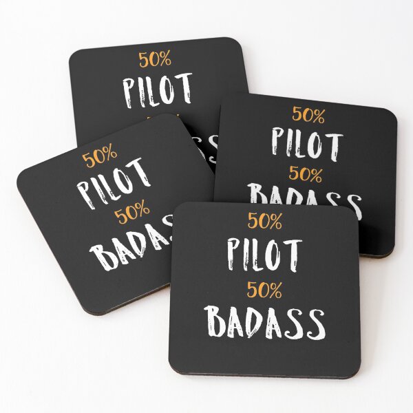 Aperçu de l'œuvre 50% Pilote 50% Cadeau de collègue Badass créée et vendue par Gordon Nelson.