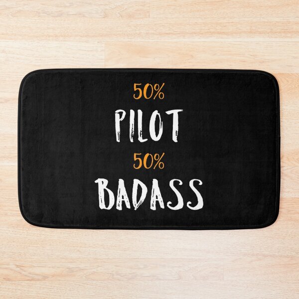 Item preview, 50% Pilot  50% Badass Coworker gift designed and sold by Gordon Nelson.