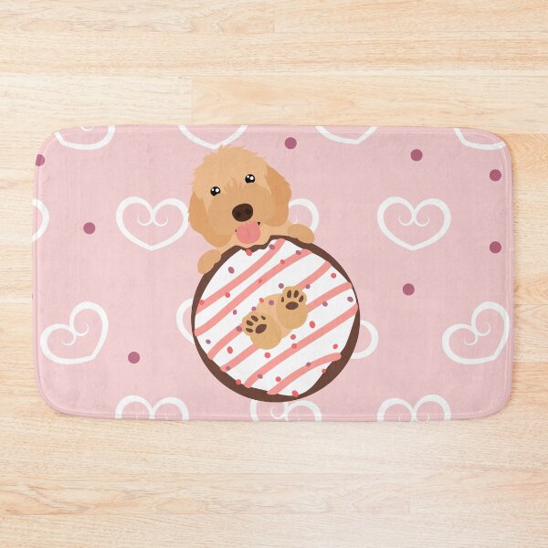 Item preview, Love Apricot Cream Cockapoo Cavapoo Cavoodle Dog and Donut designed and sold by Lulupainting.