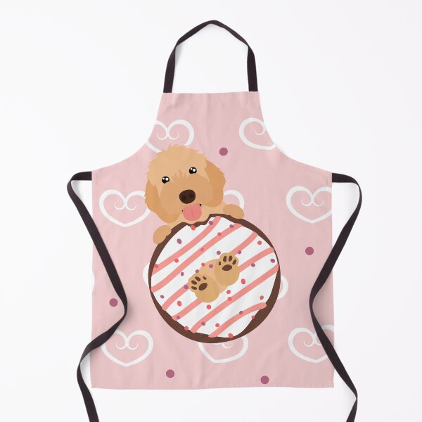 Item preview, Love Apricot Cream Cockapoo Cavapoo Cavoodle Dog and Donut designed and sold by Lulupainting.