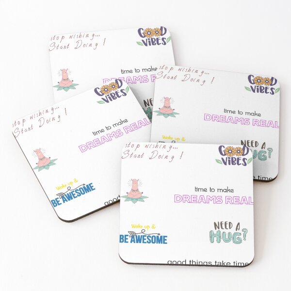 Item preview, MOTIVATIONAL stickers - 5 colorful stickers all in one - GOOD VIBES designed and sold by Alessandro Portavoce.