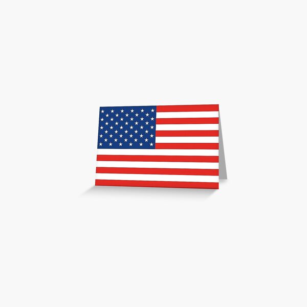 Download U S Flag Greeting Cards Redbubble