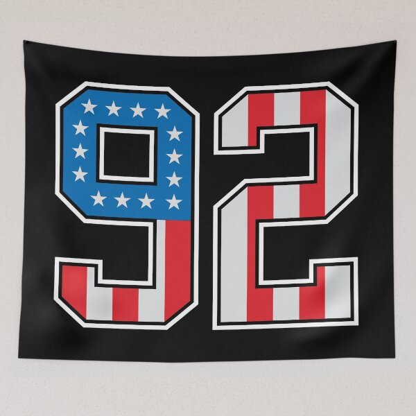 Item preview, 92 American Lucky Number Ninety-two United States Flag designed and sold by Urosek.