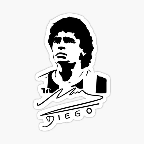 MARADONA - el pibe de oro Pegatina