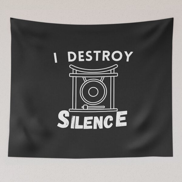 Item preview, Gong Shirt for Gong Gift  ,Music Shirts Music T-Shirt Destroy Silence designed and sold by ToufikTech.