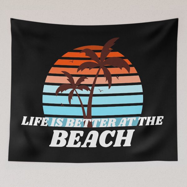 Item preview, Life Is Better At The Beach designed and sold by YueHeng Creates ⭐⭐⭐⭐⭐.