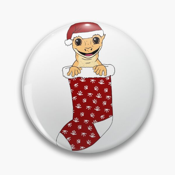 Item preview, Crested Gecko Christmas Stocking designed and sold by EcoElsa.