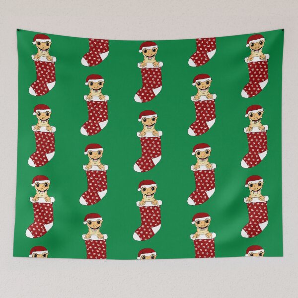 Item preview, Crested Gecko Christmas Stocking designed and sold by EcoElsa.