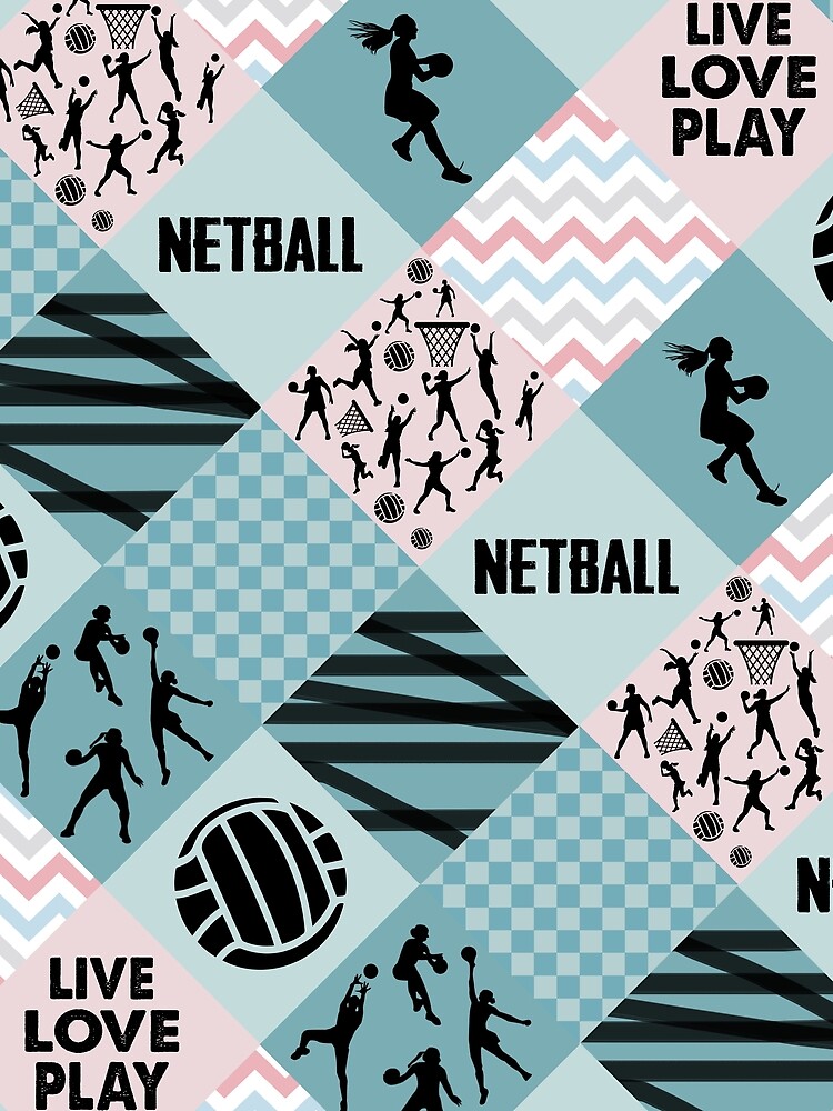 Thumbnail 3 of 3, Scarf, NETBALL PATTERN CROSS designed and sold by rentcode.