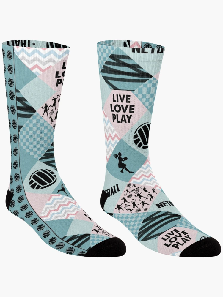 Thumbnail 3 of 5, Socks, NETBALL PATTERN CROSS designed and sold by rentcode.