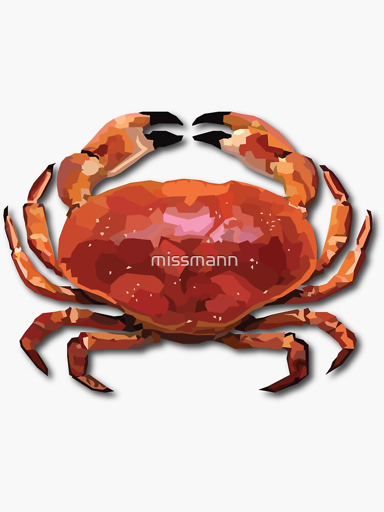 Shop Fish stickers  Mini Dungeness Crab Stickers & Decals Pack by