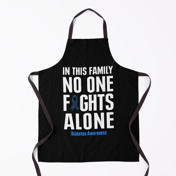 Item preview, Best Family No One Fights Diabetes Alone Shirt Blue Ribbon Diabetic Awareness T Shirt designed and sold by tuanitus.