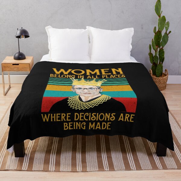 Item preview, Woman belong in all places that decisions are being made Feminist Ruth Bader Ginsburg RBG designed and sold by Enraged46.